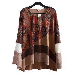 Yak & Yeti Patchwork Tunic Top